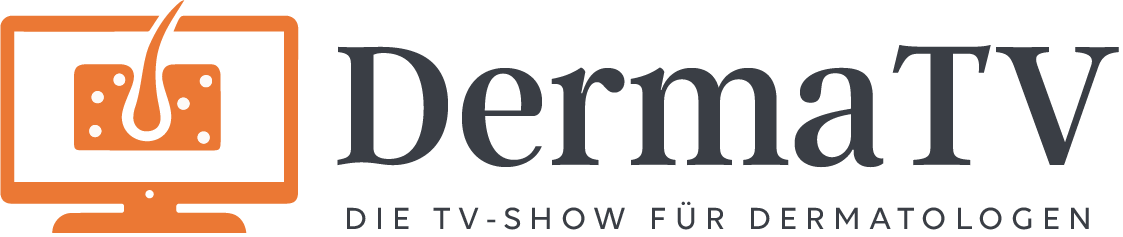 DermaTV Logo mit TV-Icon und Schriftzug